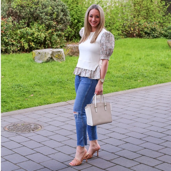 Kate Spade Small Satchel in light grey/white - Picture 10 of 12